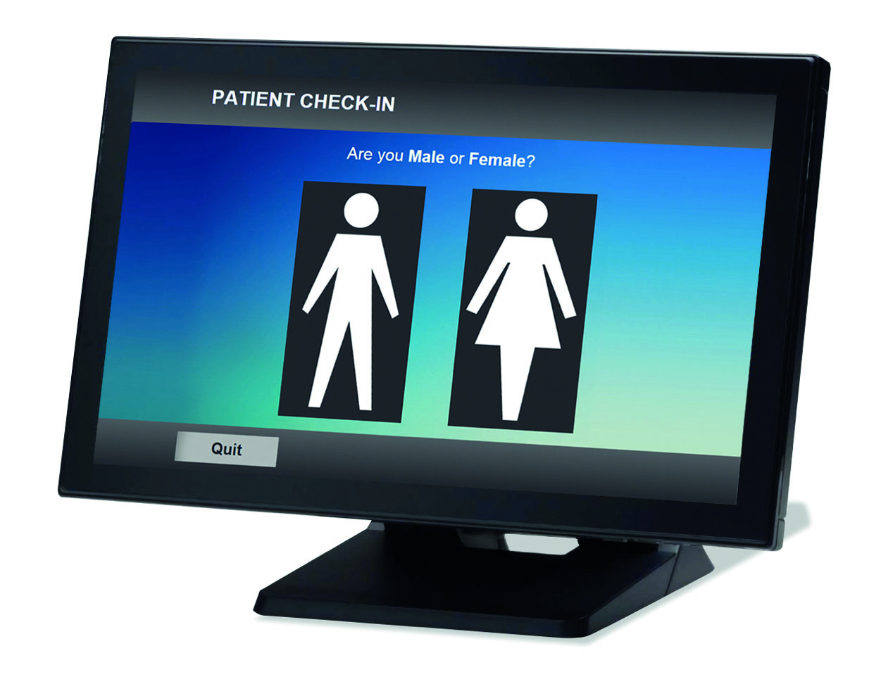 Touchscreen patient self check in