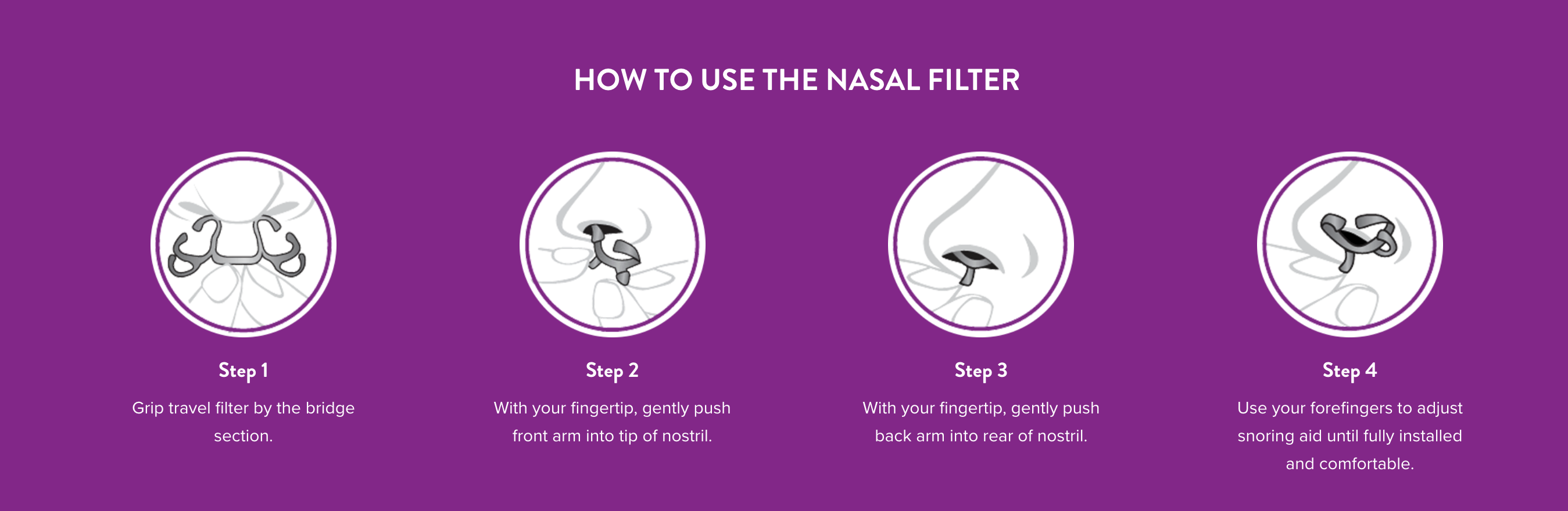 nasal filter